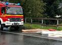 LKW-UNFALL, AUSLAUFENDE BETRIEBSSTOFFE