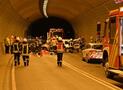 Rettungsübung im Losenbergtunnel: Feuerwehr und Rettungsdienst proben den Ernstfall